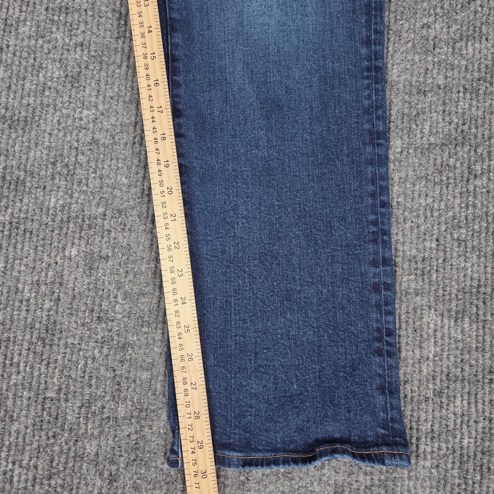 American Eagle Airflex+ Mens 36x32 Medium Wash Blue Stretch Straight Jeans - Picture 6 of 9